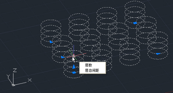 CAD陣列類型：矩形陣列